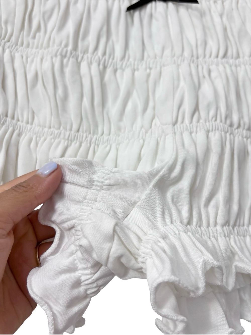 With Jean bea bloomer Ruched shorts White Size XXS - Picture 5 of 10